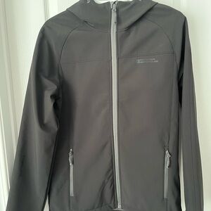 Mountain Warehouse Men’s Softshell Jacket XS Black Hooded New Without Tags